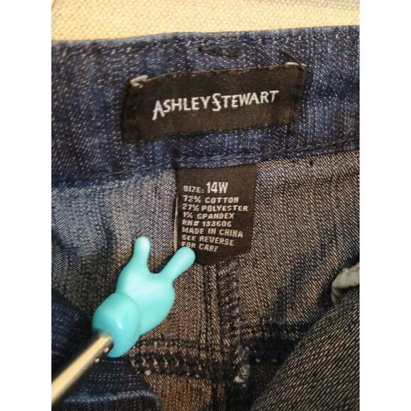 Ashley Stewart Skirt Women 14W Blue Boho Chic Maxi Distressed Bottom Y2K Pockets - Picture 8 of 9